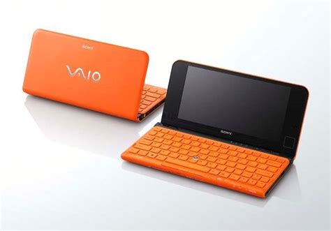 Meet New Sony Ultra Mobile Vaio Orange Laptop Mini Laptop New