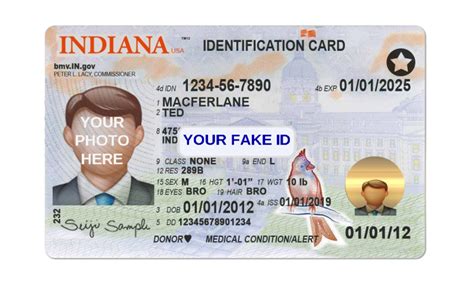 Indiana Fake Id Template Your Fake Id Templates