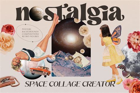 Nostalgia Space Collage Creator Creative Market