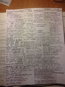 My Chemistry Formula Sheet Bonus Spot The Typos Physics Notes