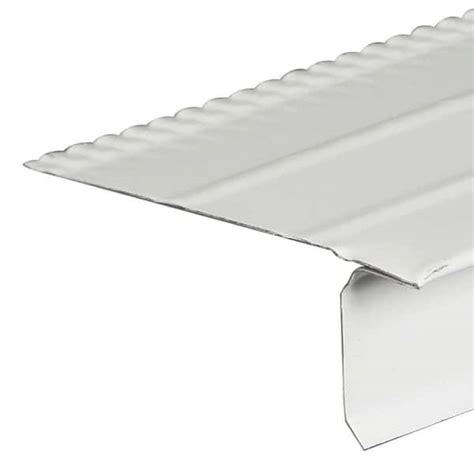 Amerimax Home Products F4 X White Galvanized Steel Drip Edge Flashing