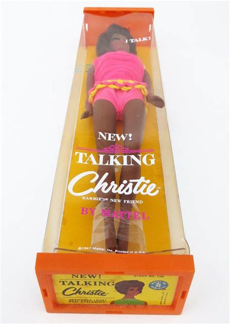 Nrfb 1968 Talking Christie Doll 1126 Mattels First Version Hot Pink Outfit Barbie Christy