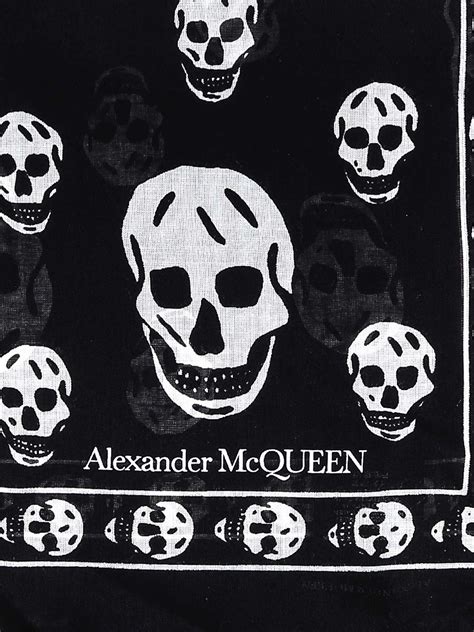 Alexander Mcqueen Skull Printed Scarf Scarves 5577174943q1078