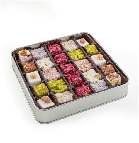 Buy Assorted Turkish Delights With Metal Box Haci Serif 500g Grand