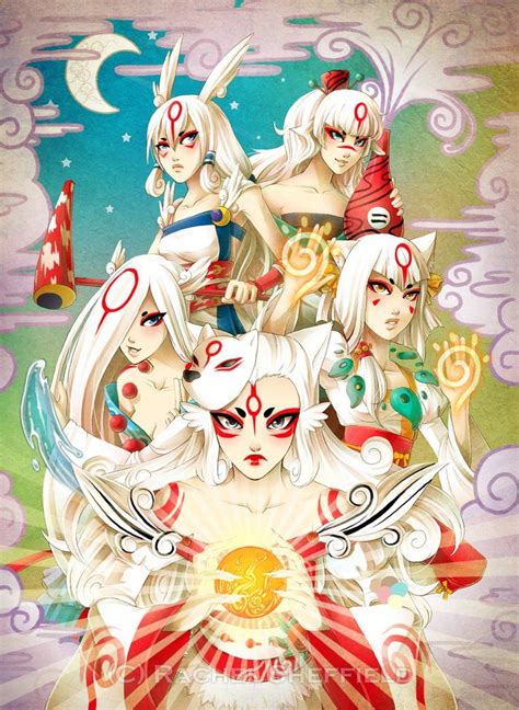 Okami Goddesses In Human Form Amaterasu Omikami Okami All Anime