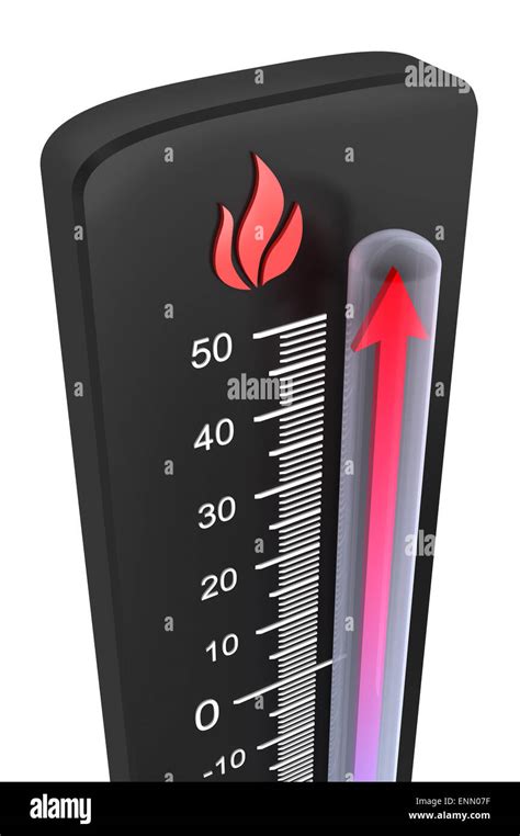 Thermometer Rise Of Temperature Stock Photo Alamy