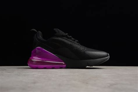 Womens Nike Air Max 270 Black Purple Running Shoes Ah6789 106