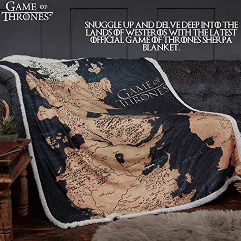 Game Of Thrones Ts Map Of Westeros Sherpa Blanket Got Merchandise