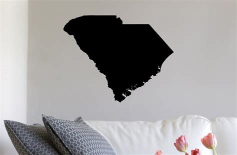 Items Similar To South Carolina Map Vinyl Decal Removable Wall Art