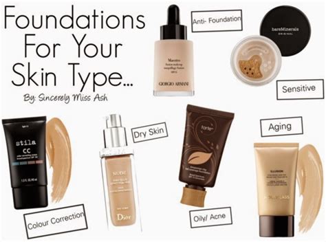Sincerely Miss Ash Foundations For Every Skin Type