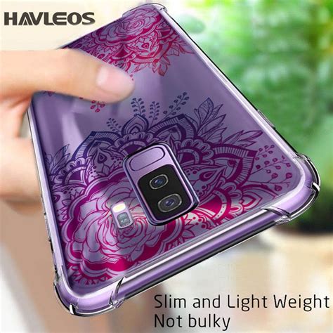 shockproof tpu bumper floral women case for samsung galaxy s8 s9 plus note 8 9 10 note8 flower