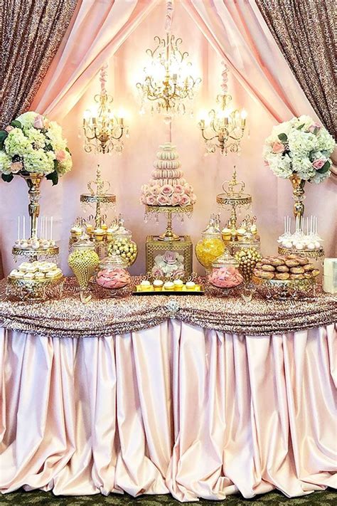 Elegant Pink Dessert Table Pink Dessert Tables Wedding Dessert Table