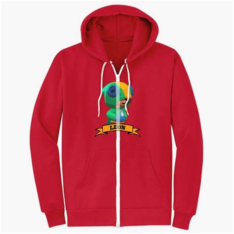 Price and other details may vary based on size and color. LEON - Brawl Stars Unisex Zip-Up Hoodie | Hoodiego.com