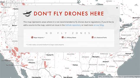Heres An Interactive Map Of No Fly Zones For “drones” Animal