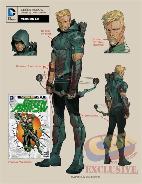 Dc Unveils Rebirth Designs For Green Arrow Supergirl And Superboy