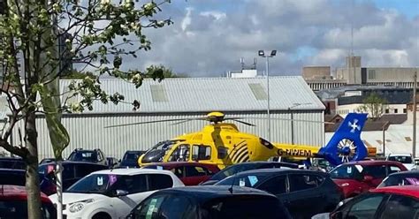 Air Ambulance Lands In Stockport After Multi Vehicle Crash With Three Rushed To Hospital
