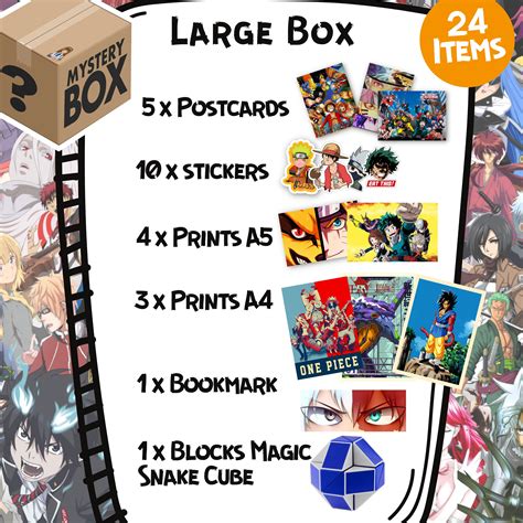 Mystery Anime Box Anime T Surprise Box Etsy