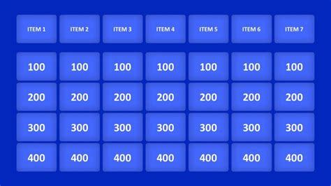 Jeopardy Game Powerpoint Templates In Jeopardy Powerpoint Template With