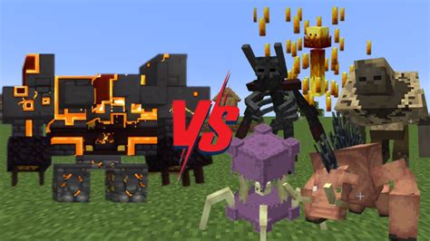 Netherite Monstrosity Vs Mutant More Mobs Battles Minecraft Youtube