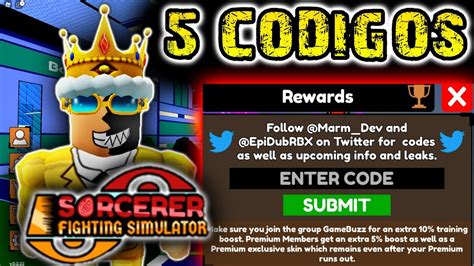 Codes can be used to gain rewards such as mana or gems, more about them can be found here on the currencies page. Codes For Sorcerer Fighting Sim : Boss Fighting Simulator ...