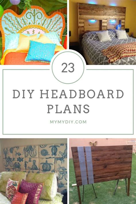 23 Inventive Diy Headboard Plans Free List Mymydiy Inspiring Diy