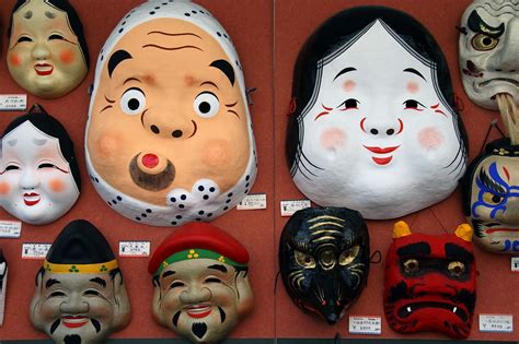 Traditional Japanese Masks Guide With Pictures Paxton Visuals