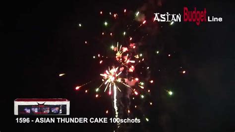 1596 Asian Thunder Cake 100 Shots Bestelvuurwerknl Youtube