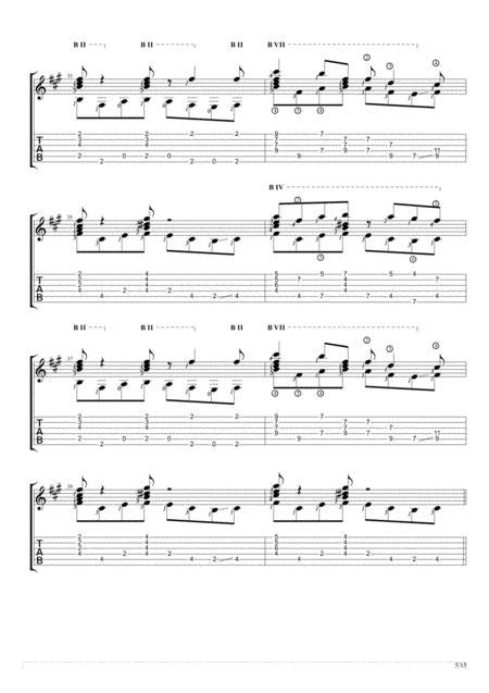Billie Jean Solo Guitar Tablature By Michael Jackson Digital Sheet Music For Tablature