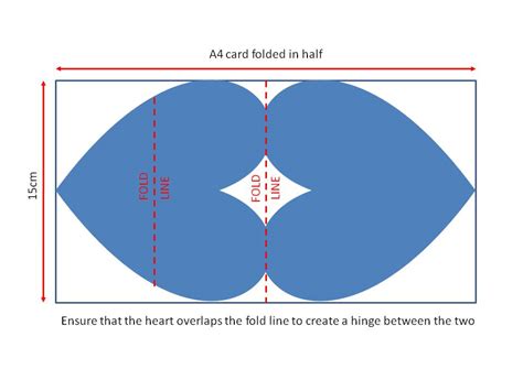 Cut out a large heart from red paper, making sure it fits inside the card shape. Sazzle Craft: Heart Easel Card