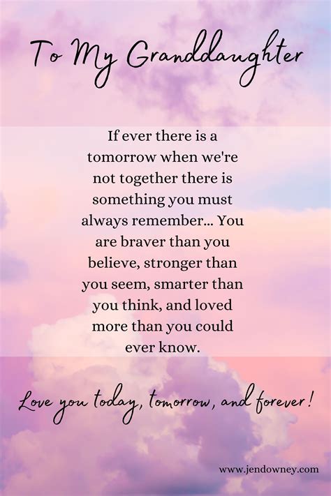 Love You Forever And Always Granddaughter Granddaughter Quotes