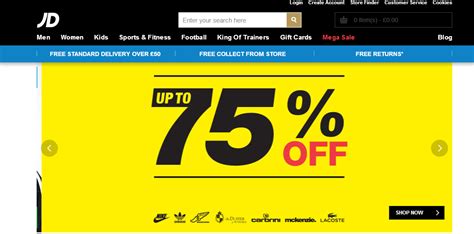 Get an extra 20% off $100 or more latest at global.jdsports.com w/coupon code. JD Sports Discount Codes & Promo Codes - - 50% Off