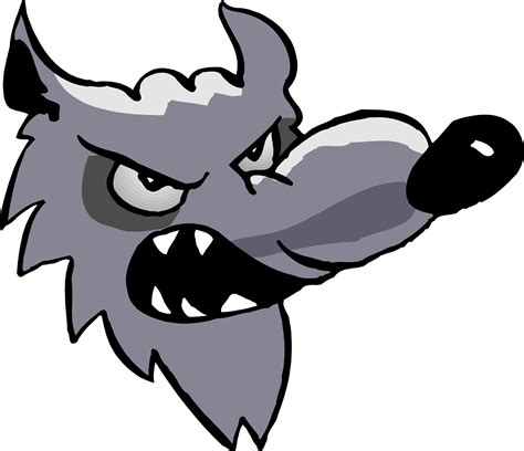 Animated Wolf Face Pinclipart Howling Clipartart Kindpng 1218