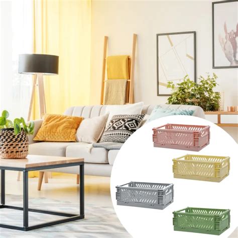 1pcs Mini Stackable Crates Decor Danish Pastel Aesthetic Stacking