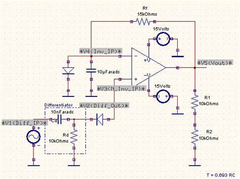 Opamp Monostable Multivibrator