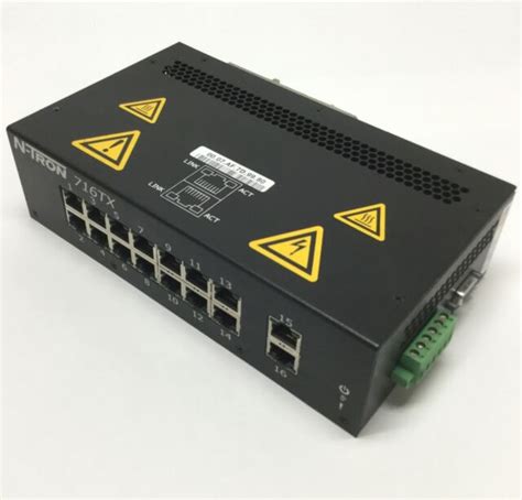 N Tron 716tx Managed Industrial Ethernet Switch 16 Port Rj45 10100