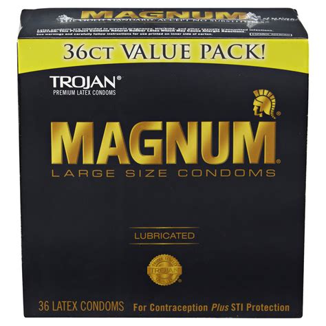 Trojan Condoms Magnum Large Lubricated Condoms Ct Male Contraceptives Meijer Grocery