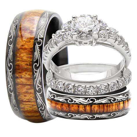 The Top 25 Ideas About Matching Wedding Band Sets For His And Her