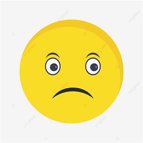 Icono De Vector De Emoji Triste Png Triste Clipart Iconos Emoji