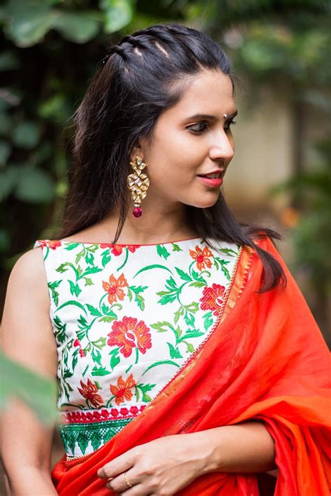 These blouses go well with light weight sarees such as. Saree Blouse Neck Designs | U Neck Blouse Design | Boat ...