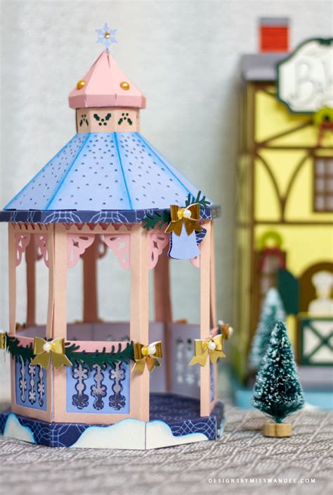 Christmas Village Gazebo 3d Cut File Designs By Miss Mandee