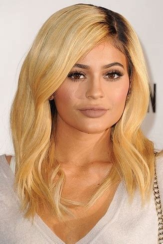 She posted a shot from the campaign to instagram a day prior to showing off her straight hair, and she's wearing a similar shade to her current golden blonde. 26 Kylie Jenner Hair Styles