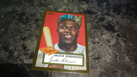 2002 Topps Reprint 52r 10 Jackie Robinson Baseball Card Ebay