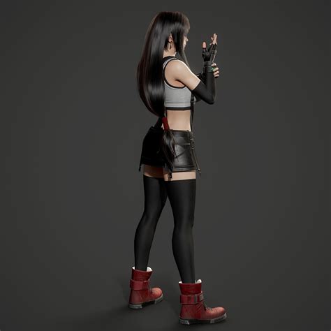 3d Model Tifa Lockhart Game Ready Vr Ar Low Poly Rigged Cgtrader