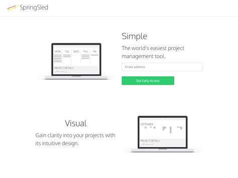 Springsled The Worlds Easiest Project Management Tool Betalist