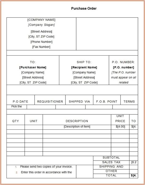 Purchase Order Terms Conditions Template What You Need To Know