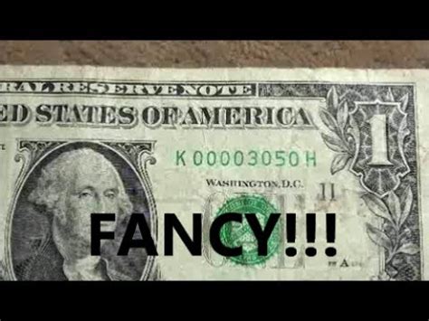 The value of collectible currency depends on the rarity and condition of the bill. $1 bill FANCY SERIAL NUMBER HUNTING - searching for unique and valuable MONEY - YouTube