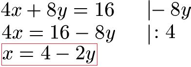 4 gleichungen mit 3 unbekannten (mehr gleichungen als unbekannte). Gleichung mit 2 Variablen (Unbekannten)
