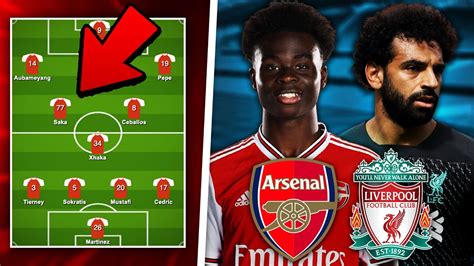 Arsenal Vs Liverpool Predicted Lineup Preview Youtube