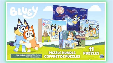 New Mega Bluey Puzzle Bundle Set 11 Awesome Bluey Puzzles Disney Jr