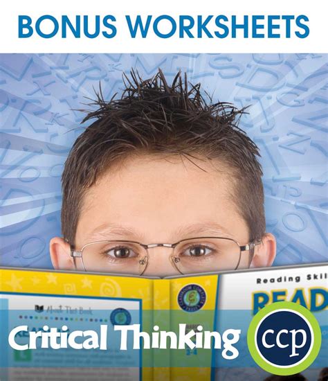 This skill to 'thinking creative' also has a significant role within creativity in business. Critical Thinking - BONUS WORKSHEETS - Grades 5 to 8 ...